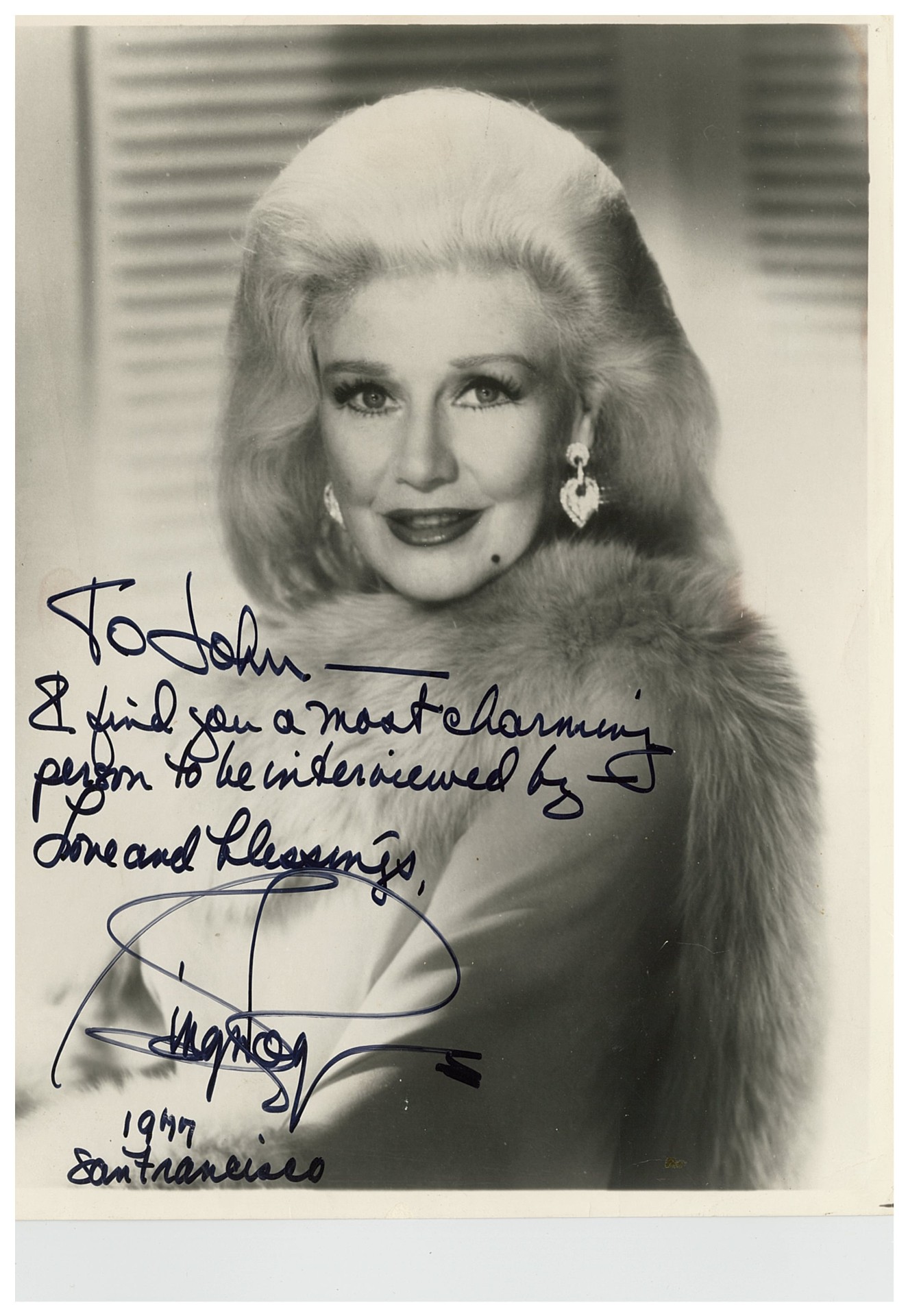 Ginger Rogers, San Francisco, 1977